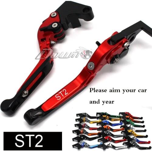 Motorcycle Folding Extendable CNC Moto Adjustable Clutch Brake Levers For Ducati ST2 ST 2 1998-2003