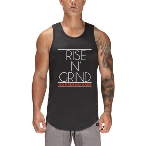 Men Bodybuilding Tank Tops Gym Workout Fitness Quick Dry Sleeveless Shirt Running Clothing Stringer Singlet Male Summer Vest