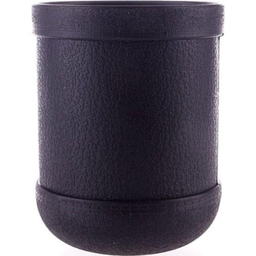 Black PVC Dice Cup Board Game KTV Pub Casino Party Game Dice Box with 5 Dices