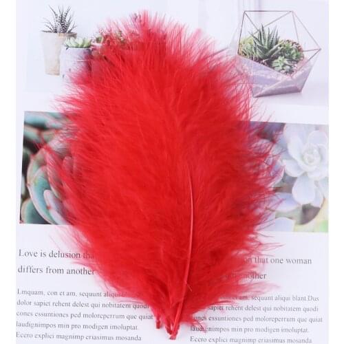Wholesale Marabou Feathers for Crafts Jewelry Making Accessories Decoration Feather 12-18cm Earring Turkey Plume 100PCS/BAG