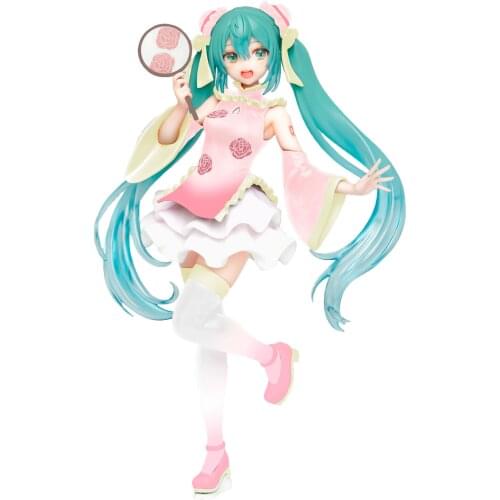 Hatsune Original Taito MIKU Cheongsam Ver Figure PVC Model Prize Doll Colletible Toys Kwaii Gift