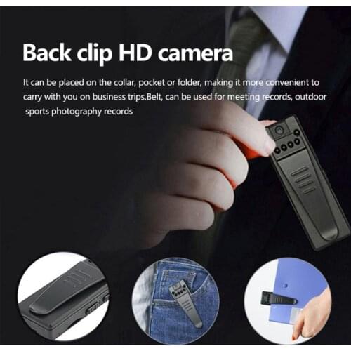 90° Rotating 1080P Portable Camera Z8S HD Back Clip USB Webcam Remote Recording Pen For Meeting Records Outdoor Sport Camera