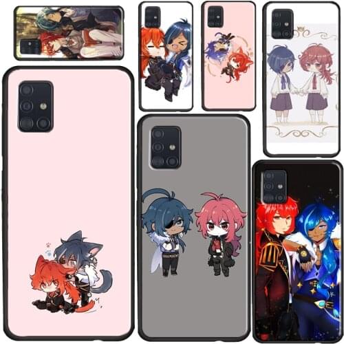 Kaeya and Diluc Genshin Impact Case For Samsung A32 A52 A72 A12 A42 A21S A20e A02 S A10 A20 A40 A50 A70 A11 A31 A51 A71