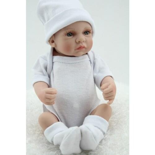 Full Silicone reborn dolls mini bebe reborn dolls toys for children gift can bathe 10inch