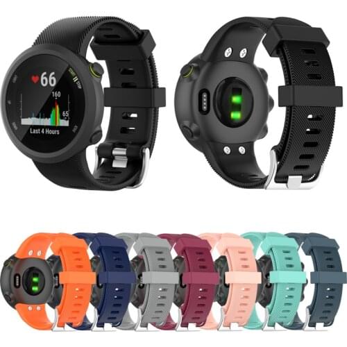 Fashion Silicone Wristband Band Strap For Garmin Forerunner 45 45S Soft Sport Replacement Smart Watch Accessories Bracelet +tool