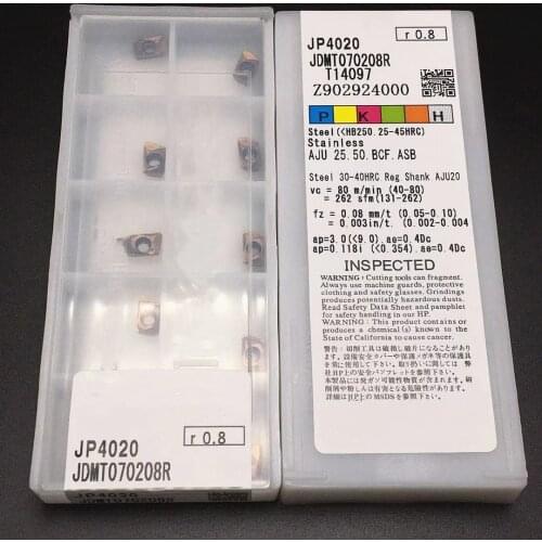 JDMT070204 JDMT070208 CNC lathe milling cutter carbide insert CNC machine tool can process high-quality stainless steel