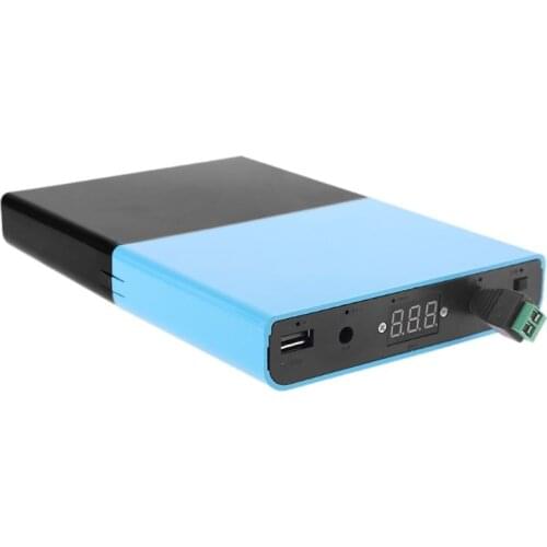 USB DC 12V-24V Adjustable Output 12x 18650 Batteries DIY Power Bank Charger for Laptop Mobile Phone Router Tablet LED