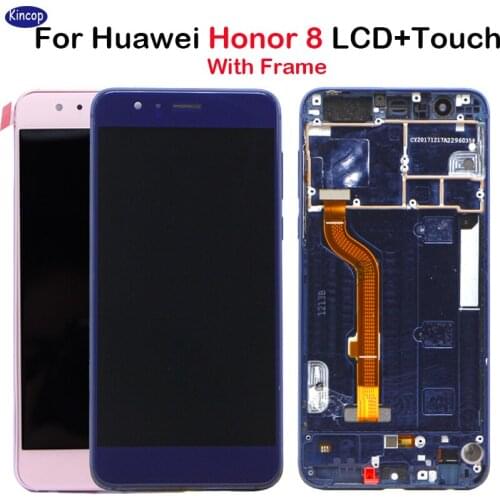 5.2'' LCD For Huawei Honor 8 LCD Display Touch Screen Digitizer Assembly with frame FRD-L19 FRD-L09 L14 LCD replacement parts