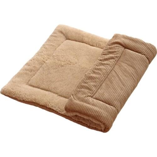 Winter Autumn Plush Pet Mats Breathable Washable Warm Soft Dog Blanket Cat Cushion Pet Supplies