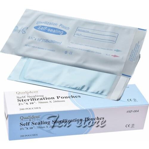 200Pcs/box Disposable Dental Self Sealing Autoclave Sterilization Pouches Medical Grade Paper Tattoo Lab Tool Storage Bag