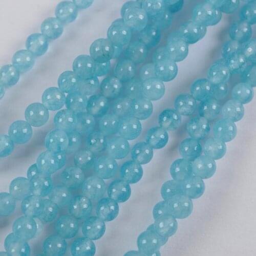 4MM Amazonite Round Stone Loose Beads Strand 15.5 Inch Jewelry For Woman Gift Making B348