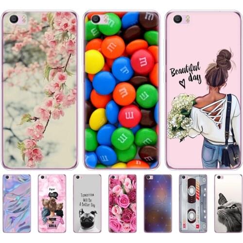 Cases For xiaomi Mi5 painting cover for Mi 5 M5 Transparent Phone Cases Cover For xiaomi mi5 mi 5 m5 silicon cartoon