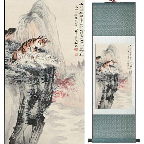 Home Office Decoration Chinese scroll painting birds painting Chinese wash painting Printed painting 052307