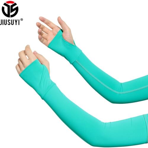 Breathable Quick Dry UV Protection Running No-Slip Arm Sleeves Basketball Fitness Sports Cycling Summer Sunscreen Arm Warmers