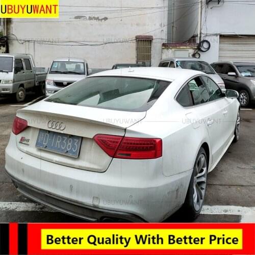 EPFBSQP For Audi A5 S5 RS5 B8 2009-2016 Car Rear Trunk Spoiler High Quality ABS Material Primer Color Car Tail Wing Decoration