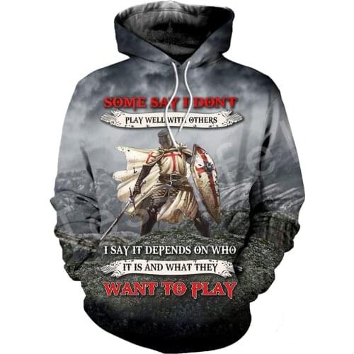 Tessffel Knights Templar Art Tracksuit 3D full Printed Hoodie/Sweatshirt/Jacket/Men Women HIP HOP casual Harajuku style-3