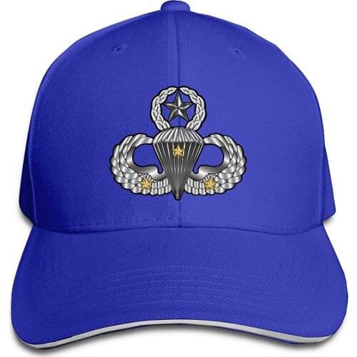 Cap For Men Women 2021 United States Army Airborne School Parachutist Bad Arm Adjustable Baseball Caps Vintage Sandwich Cap