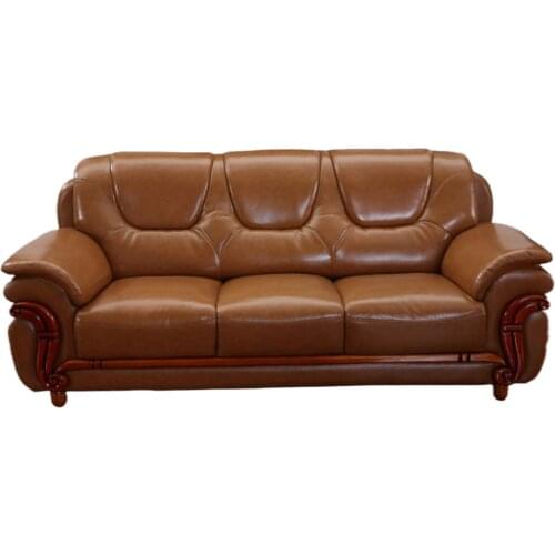 A106 Karois Classical Triple sofa genuine leather couches for living room THREE SEAT SOFA Surprise price