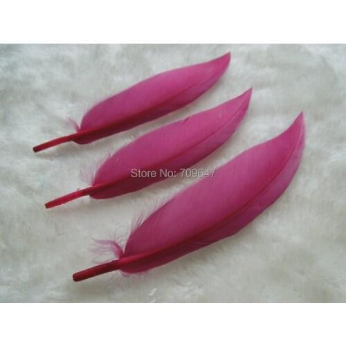 Plumas naturales! 100PCS/LOT!9-15cm Curved Burgundy Goose Quill Feathers,Amaranth Goose Feathers for millinery,crafts,wedding