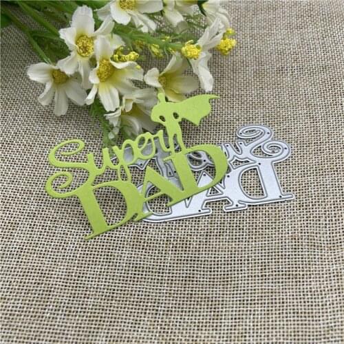 Fathers day Metal Cutting Dies Stencils For DIY Scrapbooking Decorative Embossing Handcraft Die Cutting Template