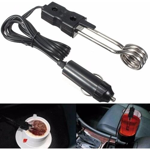 Mini Electric Car Water Heater 12V Boiler Hot Water Coffee Immersion Travel Portable Instant Hot Water Heaters Immersion Travel