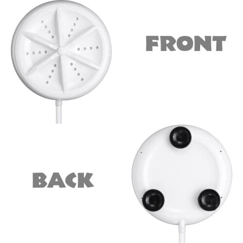 Mini Ultrasonic Washing Machine Portable Turbo Personal Rotating Washer Convenient Travel Home Business Trip USB 6W 10V