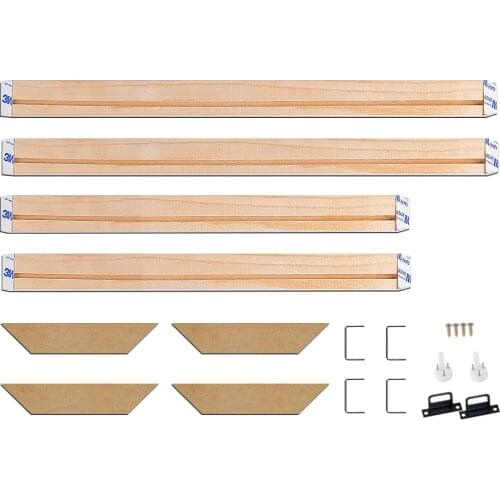 DIY Wooden Photos Frame Kit Wood wall picture Frame Decoration For Canvas Diamond Painting Stretcher Strip Bar Oil DIY Art Decor