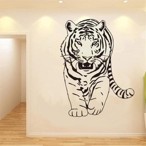 Animal Tiger Wall Sticker For Wall For Smoke Exhaust For Cabinet Stove For Tile Adesivo De Parede vinyl ph239