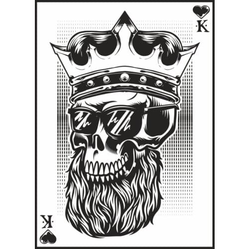 Skull King Card Sticker Plane Extreme