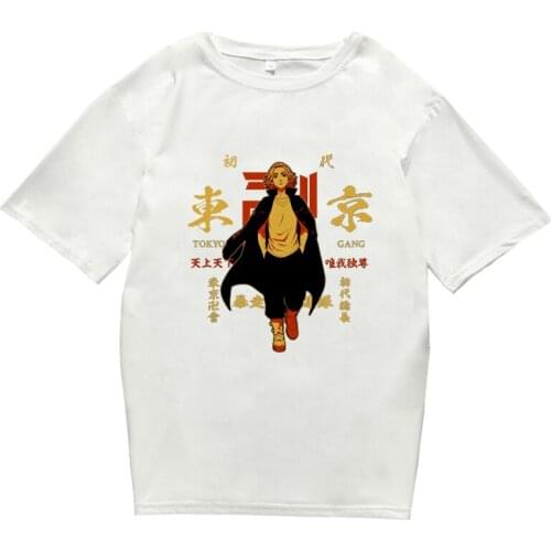 Cartoon Graphic Clothes Cool Top Tee Anime Tokyo Revengers Printed T-Shirt Manga Shirt Harajuku Unisex
