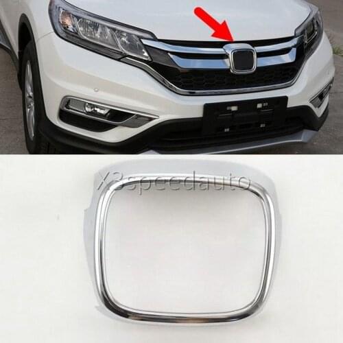 For Honda CRV CR-V 2015 Front Grill Grille Centre LOGO Cover Frame Trim 1pcs Car-styling