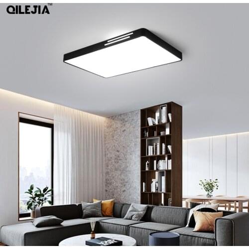 Black White Modern Led Ceiling Lightsfor Foyer Dining Room Bedroom Study Iron Quality Lamp Body Indoor Deco Lighting Luminaire