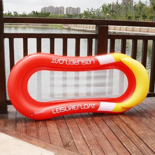 PVC Inflatable Water Hammock Swimming Pool Beach Air Mattress Floating Bed Lounger Foldable Water Float Chair for Adults Kids
