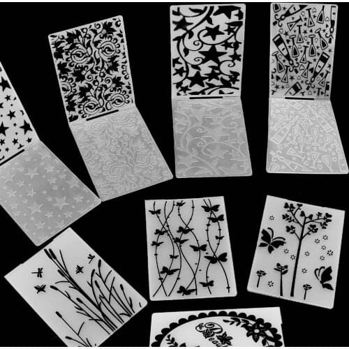 Styles Embossing Folders Plastic Scrapbooking For DIY Scrapbook Album Card Decorating Tool Crafts Card Paper Making Decoratio