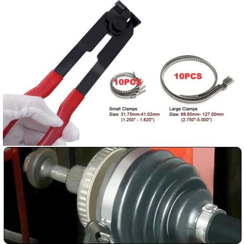 Auto / ATV CV Joint Axle Boot Clamp Pliers Tool with 20 Crimp Bands