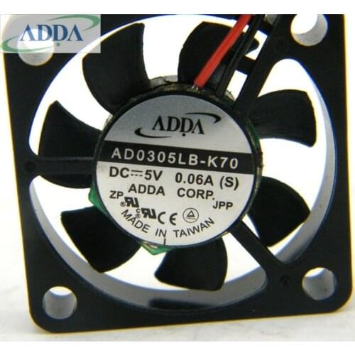 Free Shpping FOR ADDA AD0305LB-K70 30*30*10mm 3cm 30mm 5V 0.06A 3010 computer case cooling fan double ball