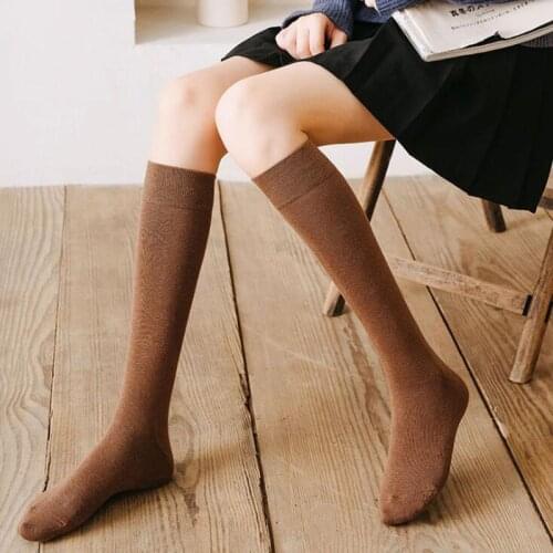 Spring Harajuku Stocking Women Casual Thigh High Socks Autumn New Sexy White Basic Long Socks Girls PJ228