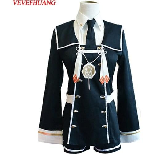 VEVEFHUANG Gokotai Cosplay Touken Ranbu Online Costume Women Men Black Suit Touken Ranbu Online Gokotai Anime Touken Ranbu Onlin