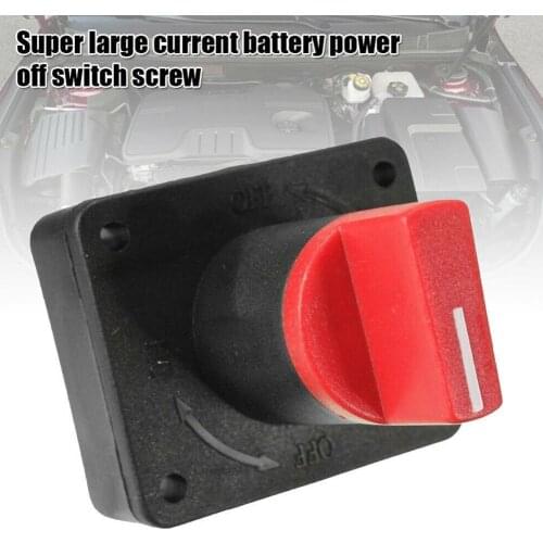1pcs Car Master Battery Rotary Switch Automobile Power Disconnect Power Car Rotary Cut Switch Switch Parts Auto Supply Off V9D9