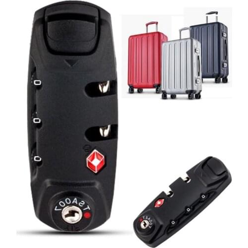 3 Digit Password Steel Wire Security Lock Suitcase Luggage Coded Cupboard Cabinet Locker Padlock