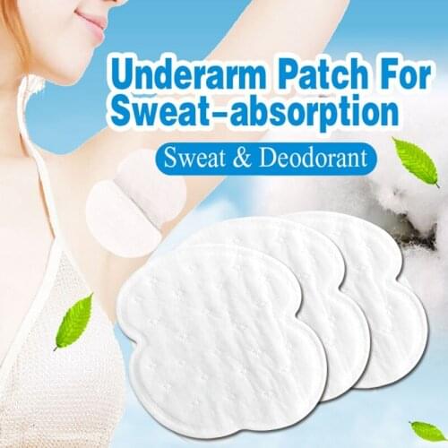50pcs Antiperspirant Underarm Sticker Pads Armpits Sweat Pads Summer Deodorant Patch Men Women Stickers Cleaning Tool