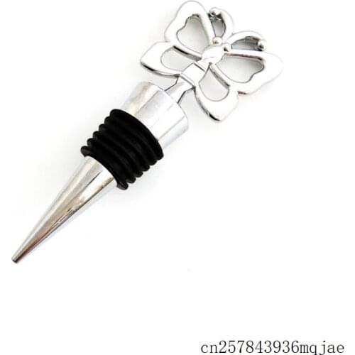 50pcs Butterfly Shaped Wine Stoppers Wine Bottle Stoppers with Gift Boxes Wedding Gift Party Favors