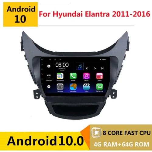 8 core android 10 car radio auto stereo for Hyundai Elantra 5 Right hand drive 2011-2016 navigation GPS DVD Multimedia Player