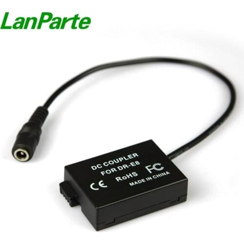 LanParte E8 Dummy Battery Pack for Canon Camera EOS 800d 700D 600D