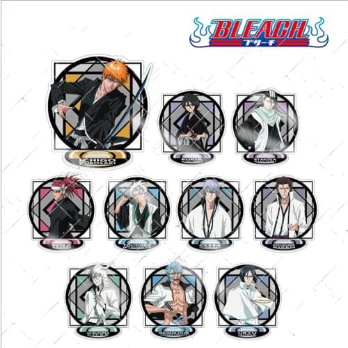 Anime BLEACH Kurosaki ichigo Inoue Orihime Acrylic Stand Figure Display Model Plate Cosplay Desk Decorate Q Version Holiday Gift