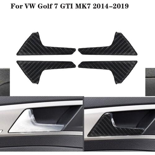 Car Styling interior Door Trim Cover Carbon Fiber Car Sticker Decal Accessories For VW Golf 7 GTI MK7 2014-2016 2017 2018 2019