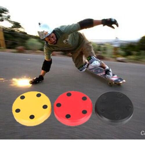 2pcs Slider Block with Firestones Super Cool Sparks Flames for Skateboard Longboard Sliding Gloves Palm Puck Hand Protection