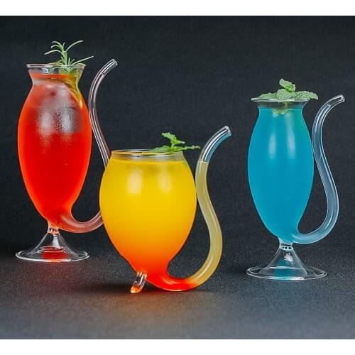Free Shipping 4PCS Creative Cocktail Glass Martini Champagne Glasses Set of 4