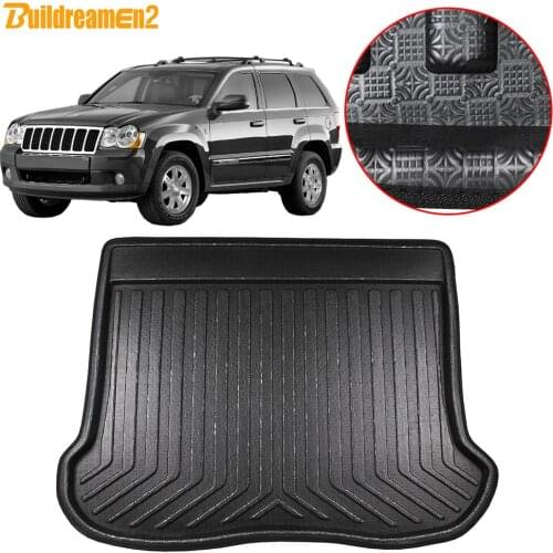 Buildreamen2 For Jeep Grand Cherokee 2008-2012 Car Rear Cargo Trunk Mat Tray Boot Liner Floor Mud Carpet Protector Pad