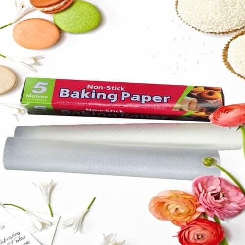 5M*30cm Non Stick Baking OilPaper for Burger Press Pizza Greaseproof Oven Bakeware Baking Tool Cooking Paper for Bakery BBQ
